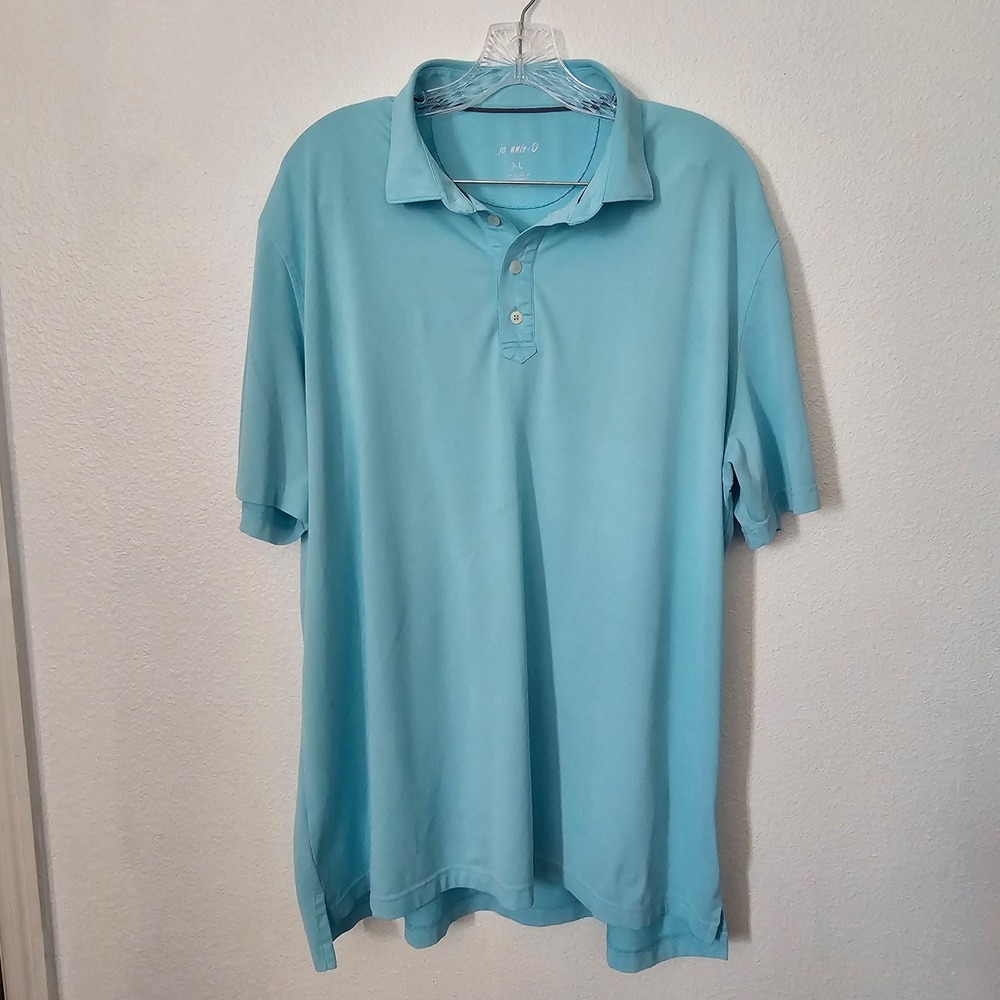 Johnnie O Men's Light Blue Short‎ Sleeve Polo Size XL